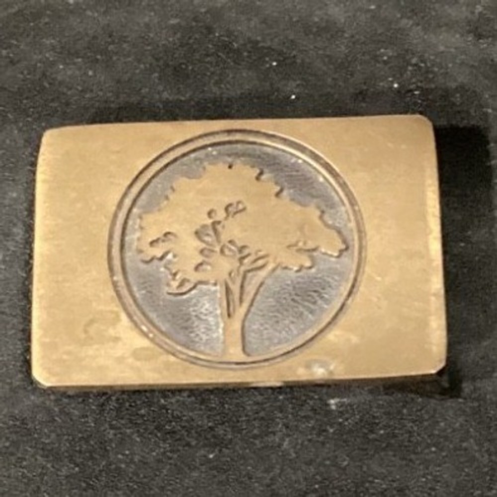 Vtg 1983 BTS Brass Tree Belt Belt Basic Tool Supply Co USA
